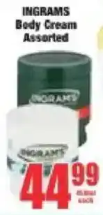 Boxer Ingrams Body Cream Assorted offer