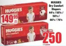 Boxer Huggies Dry Comfort Diapers offer