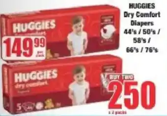 Boxer Huggies Dry Comfort Diapers offer