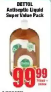 Boxer Dettol Antiseptic Liquid Super Value Pack offer