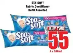 Boxer Sta-soft Fabric Conditioner Refill Assorted offer