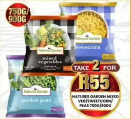 Take 'n Pay Natures garden mixed veg/ sweetcorn/ peas offer