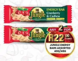 Take 'n Pay Jungle energy bars assorted offer
