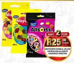 Take 'n Pay Maynards gums & jellies or beacon allsorts liquorice offer