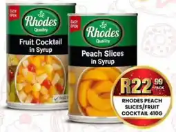 Take 'n Pay Rhodes Peach Slices/ Fruit Cocktail offer