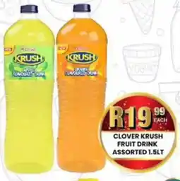 Take 'n Pay Clover krush fruit drink assorted offer