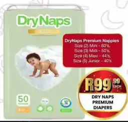 Take 'n Pay Dry naps premium diapers offer