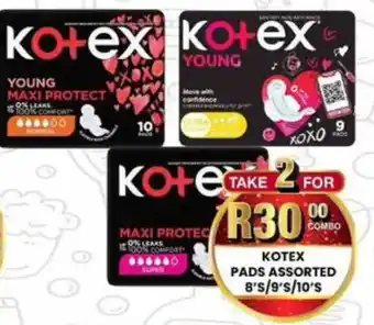 Take 'n Pay Kotex pads assorted offer