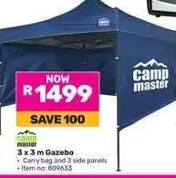 Game Camp Master 3 x 3 m Gazebo offer