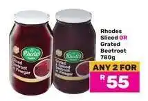 Game Rhodes Sliced OR Grated Beetroot offer