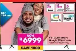 Game 55” QLED Smart Google TV (55C655) offer