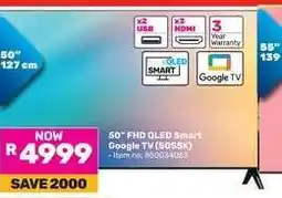 Game 50 FHD QLED Smart Google TV (50S5K) offer