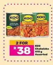 Game KOO Chakalaka 410 g Assorted offer