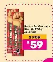 Game Bakers Eet-Sum-Mor Biscuits 200 g Assorted offer
