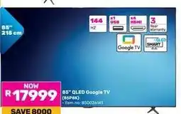 Game 85 QLED Google TV offer