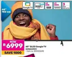 Game 60” QLED Google TV offer