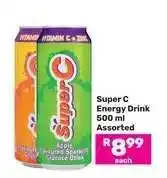 Game SUPER C Energy Drink offer