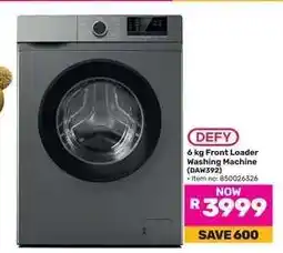 Game DEFY 6 kg Front Loader Washing Machine (DAW392) offer