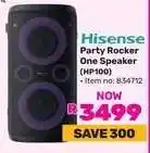 Game Hisense Party Rocker One Speaker HP100 offer