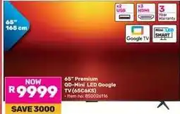 Game 65 Premium QD-Mini LED Google TV (65C6KS) offer
