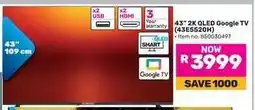 Game 43 2K QLED Google TV (43E5520H) offer
