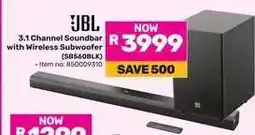 Game JBL 3.1 Channel Soundbar with Wireless Subwoofer offer
