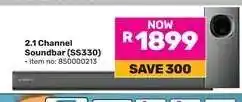 Game 2.1 Channel Soundbar (SS330) offer