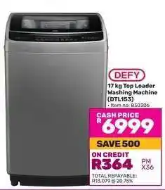 Game DEFY 17 kg Top Loader Washing Machine (DTL153) offer