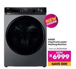 Game HAIER 8 kg Front Loader Washing Machine offer