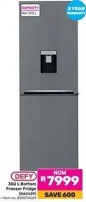 Game DEFY 302 L Bottom Freezer Fridge offer