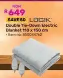 Game LOGIK Double Tie-Down Electric Blanket offer