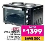 Game DEFY 30 L 2-Hotplate Mini Oven offer