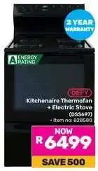 Game Defy Kitchenaire Thermofan+ Electric Stove DSS697 offer