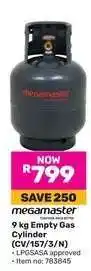 Game megamaster 9 kg Empty Gas Cylinder offer
