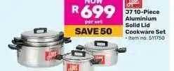 Game J7 10-Piece Aluminium Solid Lid Cookware Set offer