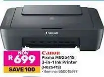 Game Canon Pixma MG2541S 3-in-1 Ink Printer offer