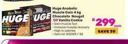 Game Huge Anabolic Muscle Gain 4 kg offer