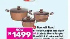 Game Bennett Read 6-Piece Copper and Rock OR Slate & Stone Forged Non-Stick Cookware Set offer
