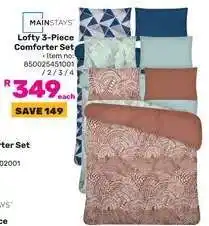 Game Mainstays Lofty 3-Piece Comforter Set offer
