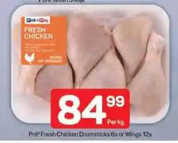 Pick n Pay PnP Fresh Chicken Drumsticks 6s or Wings 12s offer