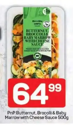Pick n Pay PnP Butternut, Broccoli & Baby Marrow with Cheese Sauce 500g offer