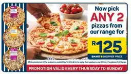 Pick n Pay ANY 2 pizzas from our range offer