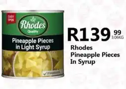 Take 'n Pay Rhodes Pineapple Pieces In Syrup offer