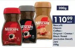 President Hyper Nescafé Classic Coffee Original/ Crema/ Black Roast Jars offer