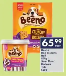 President Hyper Beeno Dog Biscuits Box/ Semi Moist Mallows Tub offer