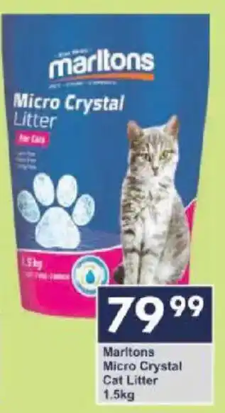 President Hyper Marltons Micro Crystal Cat Litter offer