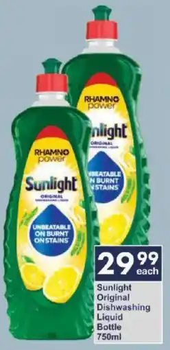 President Hyper Sunlight Original Dishwashing Liquid Bottle offer