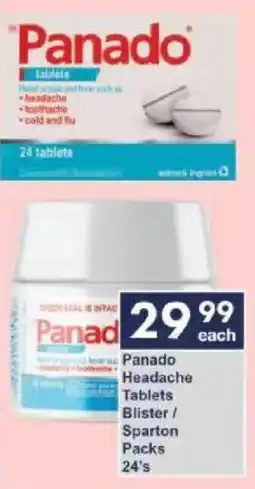 President Hyper Panado Headache Tablets Blister/ Sparton Packs offer