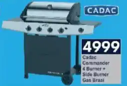 President Hyper Cadac Commander 4 Burner + Side Burner Gas Braai offer