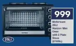 President Hyper Mellerware Horizon Mini Oven with 2 Plate Stove offer